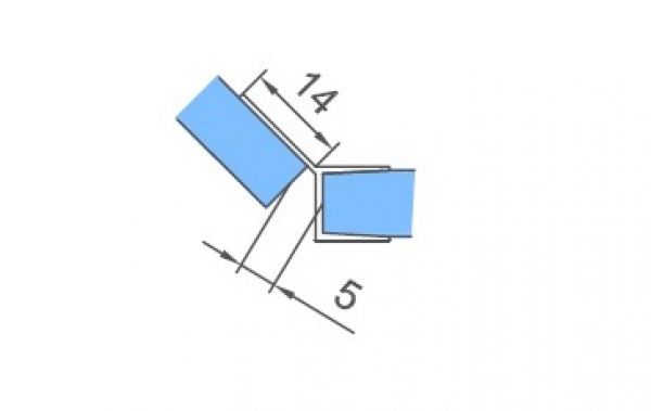 WS F4 - für 6/8 mm Glas, L = 200 cm